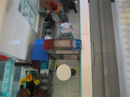 Miner in full suit at scanner